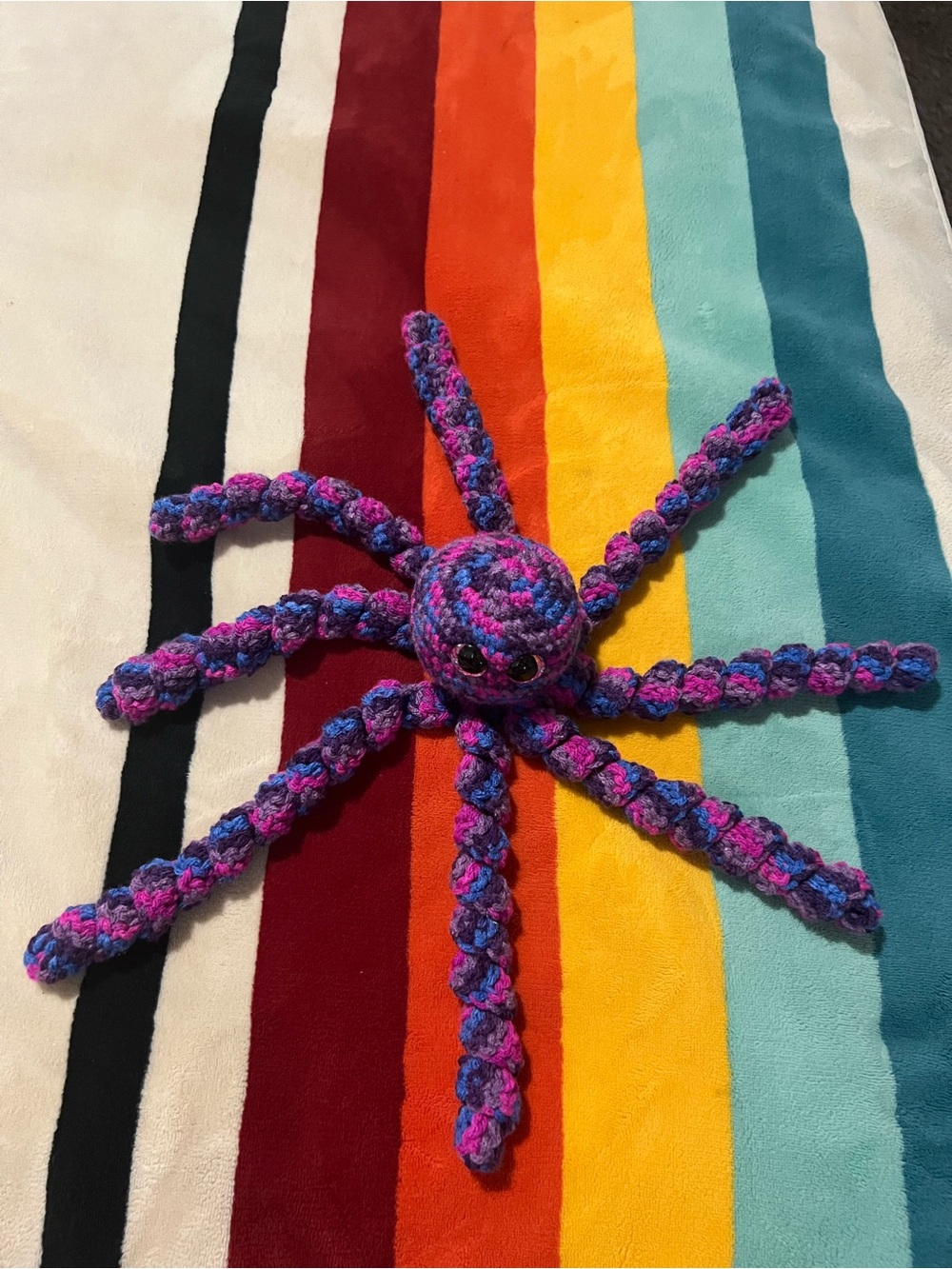 Colorful Crocheted Octopus 🐙 - Picture 4 of 8